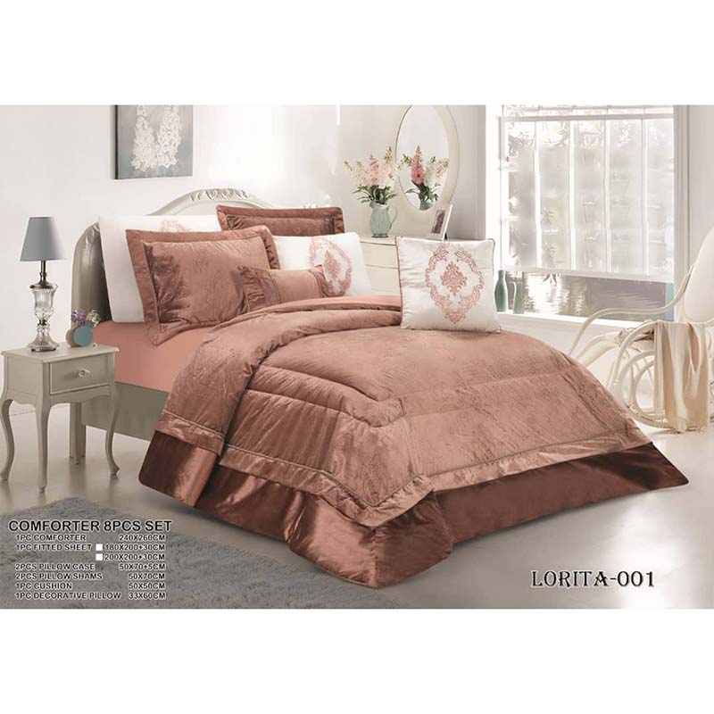سرویس روتختی مخمل لاویتا Lavita مدل لوریتا Lorita دونفره 8 تکه کد 001